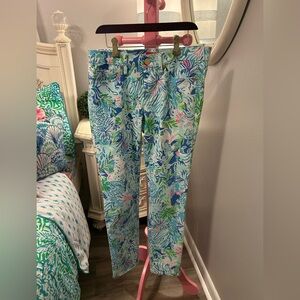 Lilly Pulitzer South Ocean skinny jeans, Size 6